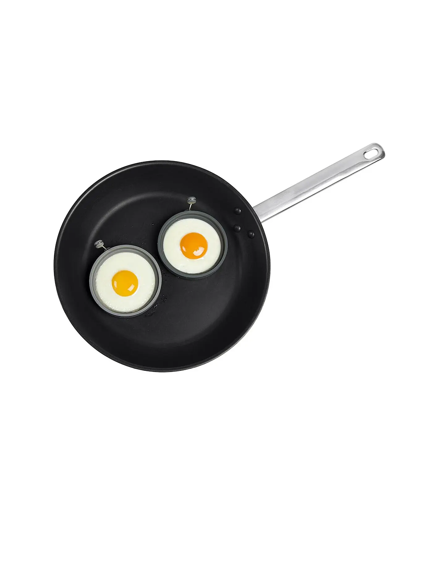 LURCH | Eiformer Rund 2er Set Silikon light-/iron grey | 